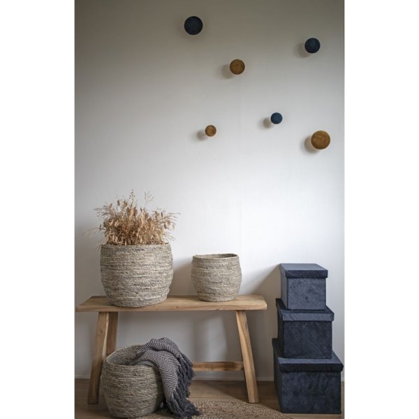 Giza Wandknpfe zum Aufhngen - Blau/Messing - 3 Stk