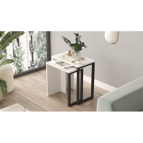 Ocean Tisch 47,8/52,8 x 24,5/29,5 cm - Wei