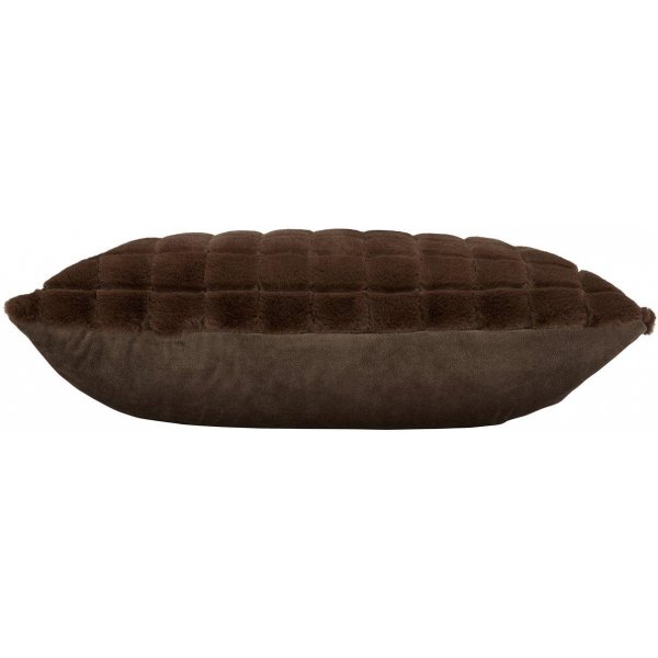 Luna Kissenbezug 50 x 50 cm - Dunkles Nougat