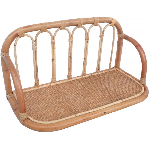 Fammy Wandregal aus Rattan B60 cm - Natur