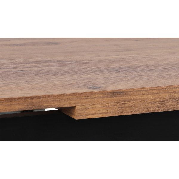 Polo Esstisch 110-170 x 75 cm - Walnuss/Schwarz Polo Esstisch 110-170 x 75 cm - Walnuss/Schwarz