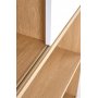 Desert Bcherregal 110 cm - Eiche/wei