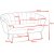 Kingsley 2-Sitzer-Sofa in Samt - Braun / Messing + Mbelfe