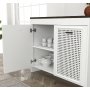 Fertiger Schrank - Wei/Dunkelbraun