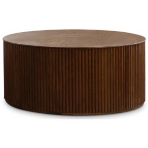 Cylinder runder Couchtisch Ø100 cm - Walnuss Cylinder runder Couchtisch Ø100 cm - Walnuss