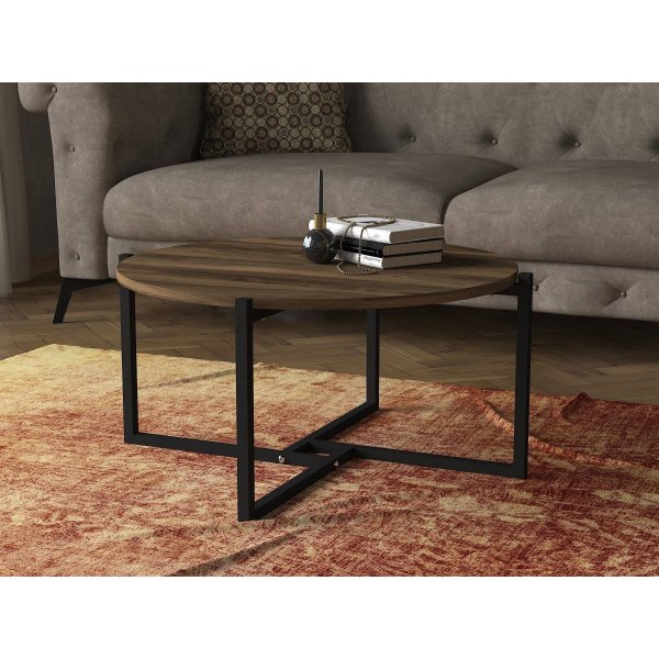 North Couchtisch Walnuss 68 x 73 cm