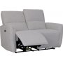 Chloe Kino elektrisches Relaxsofa 2-Sitzer - Helles Bouclè-Sofa