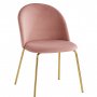 Giovani Velvetstuhl - Rosa/Braun
