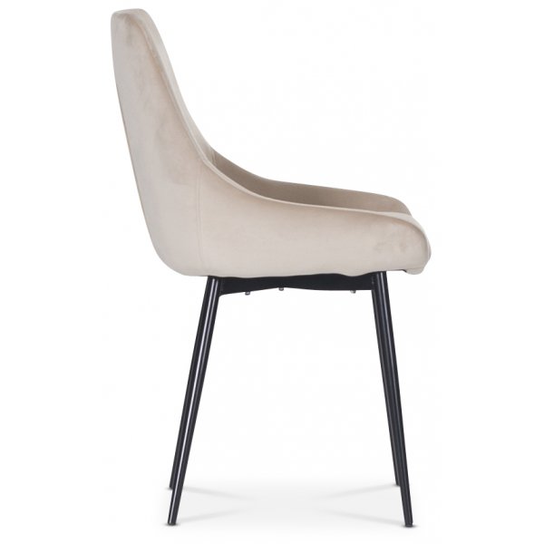 Plaza Essgruppe, Marmortisch mit 4 Theo Samtstühlen - Beige/Weiß/Schwarz + Fleckentferner für Möbel Plaza Essgruppe, Marmortisch mit 4 Theo Samtstühlen - Beige/Weiß/Schwarz + Fleckentferner für Möbel