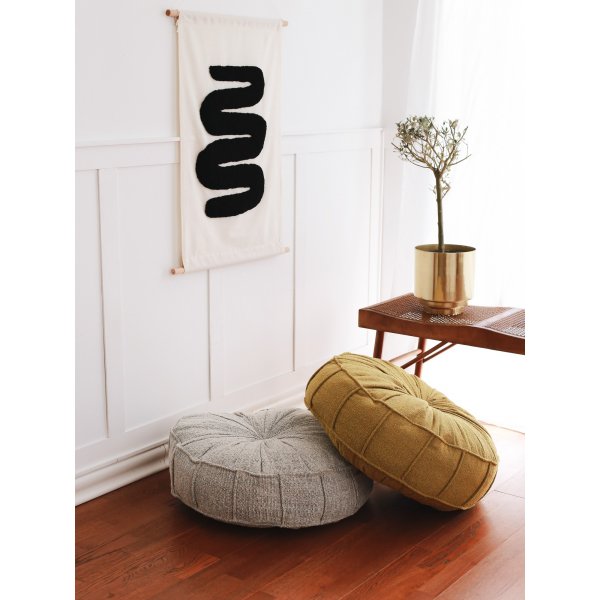 Vintage Pouf - Gelb Vintage Pouf - Gelb