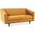 Alden 2-Sitzer-Sofa - Orangefarbener Samt