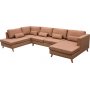 Ranger U-frmiges Sofa mit offenem Ende links - Leder Cognac