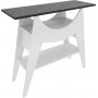 Ese Beistelltisch 100 x 35 cm - Wei/Schwarz