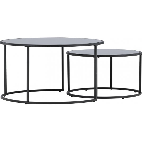 Twin Couchtisch 79/59,5 cm - Schwarz