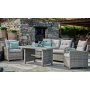 Outdoor-Mbelgruppe Moreno in grau Konstrotting