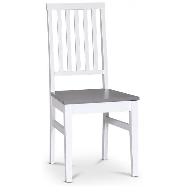 Essgruppe: Fårö Esstisch - weiß/grau - 140 cm + 4 Fårö Stühle - weiß/grau + 4.00 x Stuhlkissen Essgruppe: Fårö Esstisch - weiß/grau - 140 cm + 4 Fårö Stühle - weiß/grau + 4.00 x Stuhlkissen