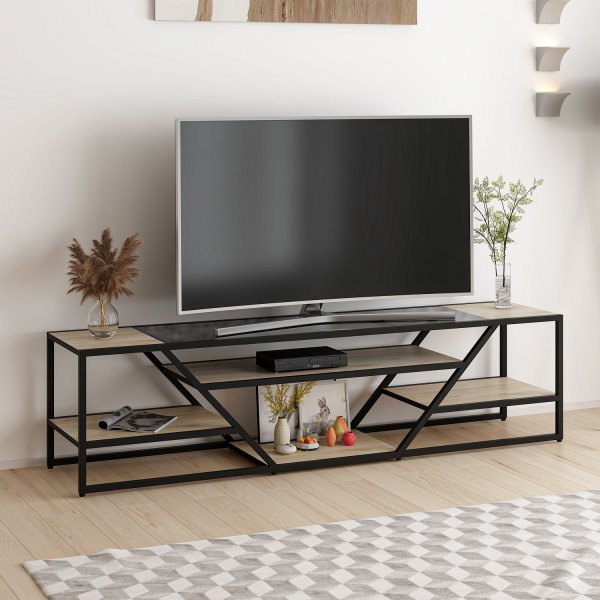 Lora TV-Stnder - Schwarz