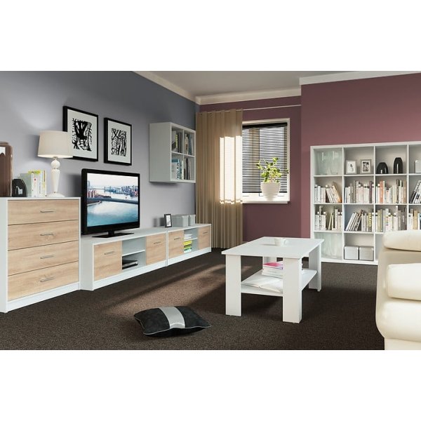 Nepo Plus Couchtisch 115 x 56 cm - Wei