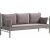 Lalas 3-Sitzer Outdoor-Sofa - Braun + Mbelpflegeset fr Textilien