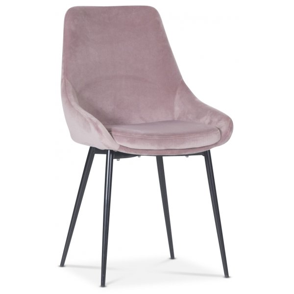 Plaza Essgruppe, Marmortisch mit 4 Theo Samtstühlen - Pink/Weiß/Schwarz Plaza Essgruppe, Marmortisch mit 4 Theo Samtstühlen - Pink/Weiß/Schwarz