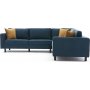Kale Ecksofa - Blauer Samt