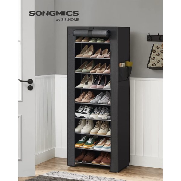 Kaspian Schuhregal 58 cm - Schwarz