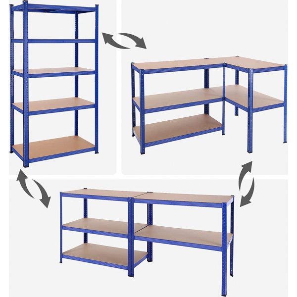 Galore Regal 200 cm - Blau/Beige