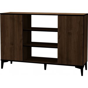 Erke Sideboard - Walnuss/Schwarz