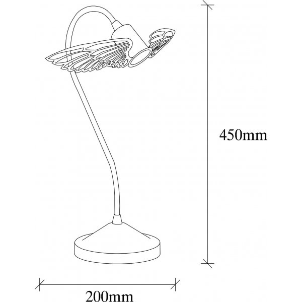 Angel Tischlampe - Schwarz/Gold