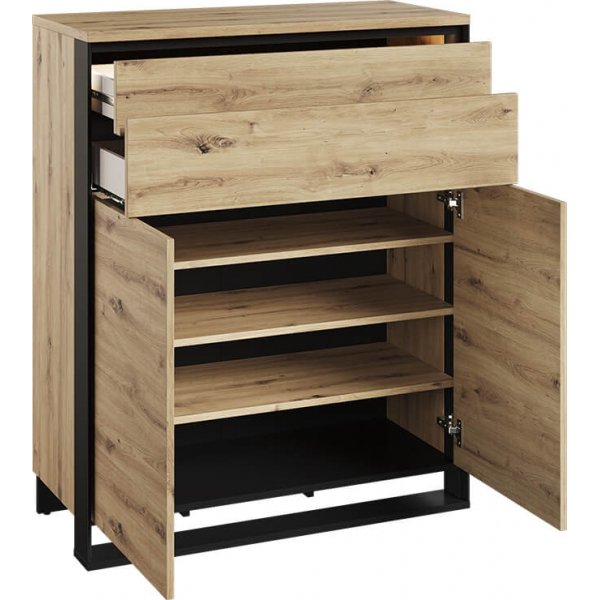 Quant Kommode - Artisan Eiche/Schwarz Quant Kommode - Artisan Eiche/Schwarz