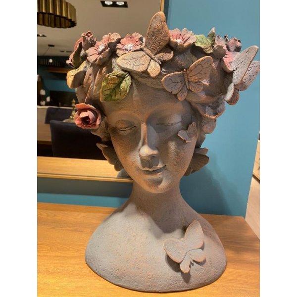 Kelebek-Vase - Antikcreme