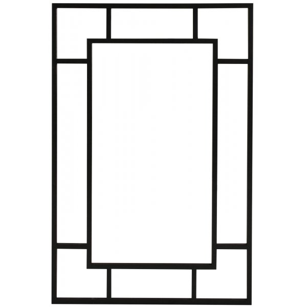 Spiegel Marlyn 120 cm - Metall/antikschwarz