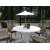 Scottsdale Outdoor-Essgruppe um Tisch mit 4 Ystad-Gestellsthlen - Grau/Beige/Wei