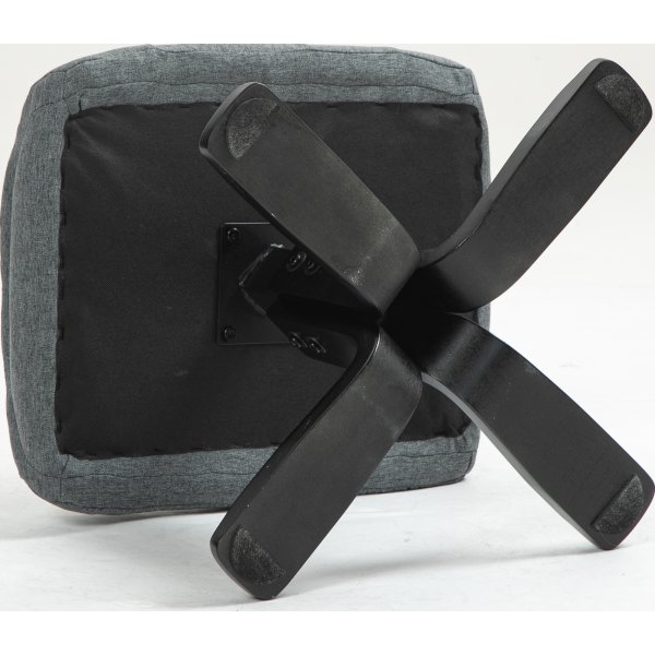 Relaxsessel mit Fuhocker grau - Oslo