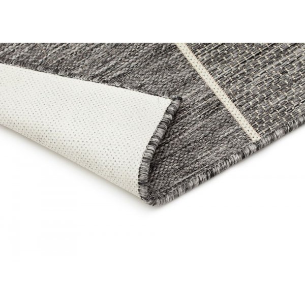 Flachgewebte Matte Matthews - Grau/Wei