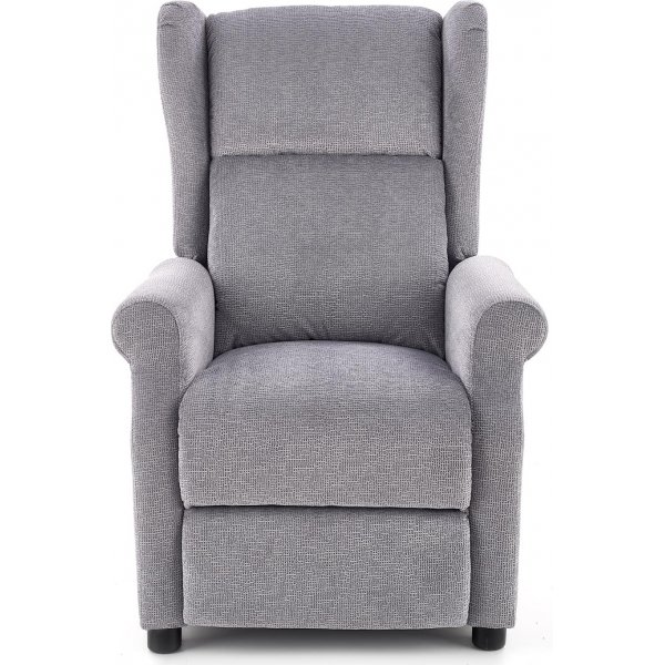 Massagesessel aus grauem Stoff Massagesessel aus grauem Stoff