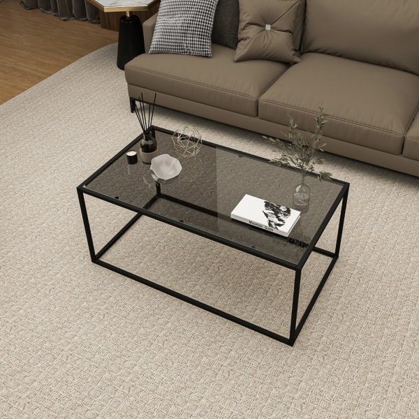 Coruna Couchtisch Schwarz - 90 x 50 cm