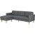 Diwan-Sofa, wendbar, grau Firenze