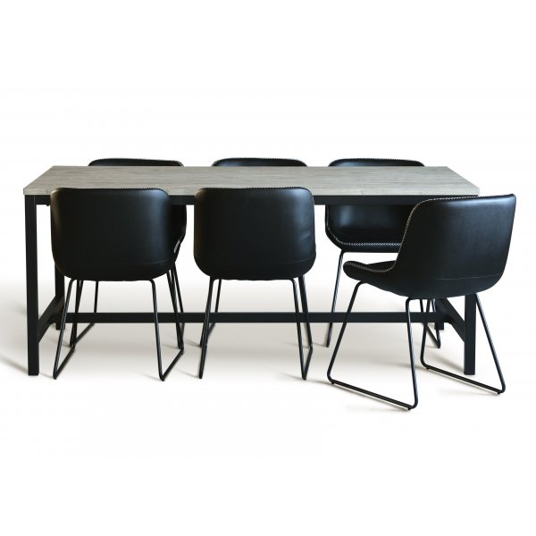 Texas Esstisch wei� get�ncht 200 x 100 cm