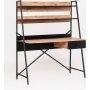 Nova Schreibtisch 125x55 cm - Braun/Schwarz