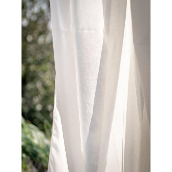 Solarvorhang 2er-Pack 2 x 145 x 260 cm - Offwhite