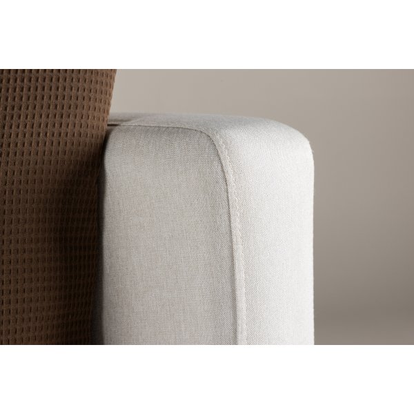 Sofia-Sessel - Beigefarbenes Leinen