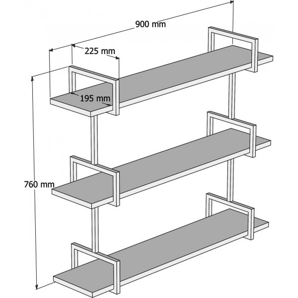 Uras Wandregal - Nussbaum