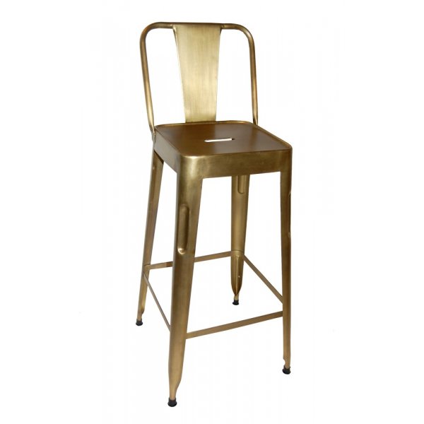 Toxil Barhocker - Vintage-Messing