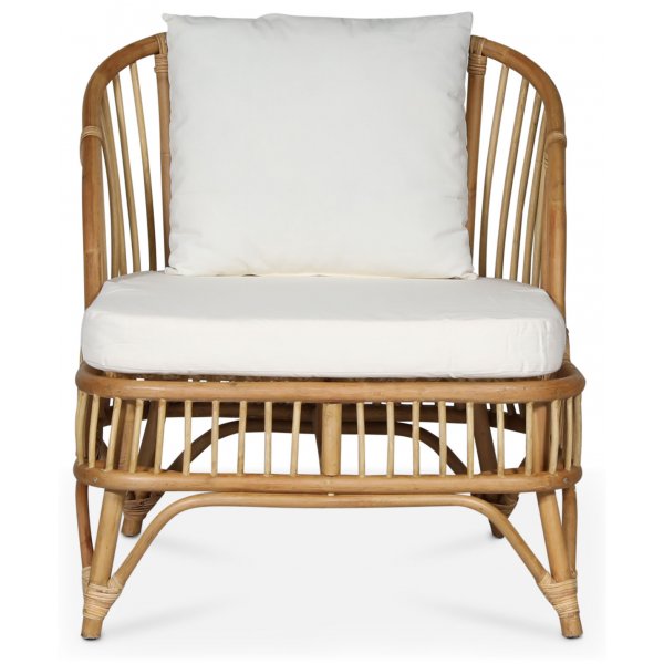 Baboo Sessel mit Kissen - Rattan natur Baboo Sessel mit Kissen - Rattan natur