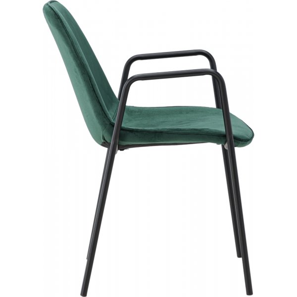 Kl�desholmen Esszimmerstuhl - Schwarz/Dunkelgr�n