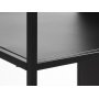Bcherregal Billy aus schwarzem Metall - 180 x 80 cm