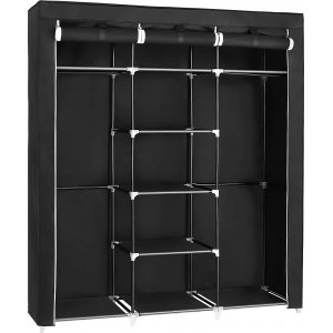 Kleiderschrank Katerina 150 x 175 cm - Schwarz