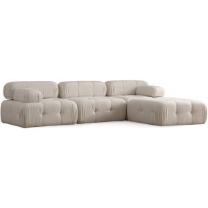 Modulares Sofa-Diwan-Modell Blanca in Boucl - Beige