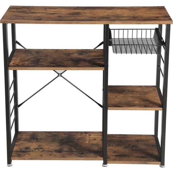 Caspar Küchenregal - Braun/Schwarz Caspar Küchenregal - Braun/Schwarz